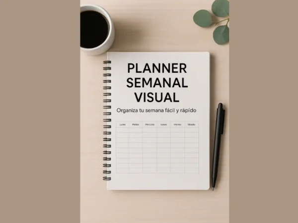 Mi Planner Semanal Visual: Organiza tu semana fácil y rápido