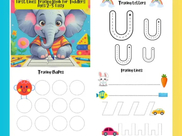 Trace Book for Toddlers Ages 2-3: Easy Pre-Writing Practice Workbook